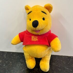 Disney Winnie The Pooh Plush  Size 9”. No Tag